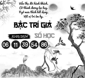 BẬC TRÍ GIẢ SỐ HỌC 31/01/2024