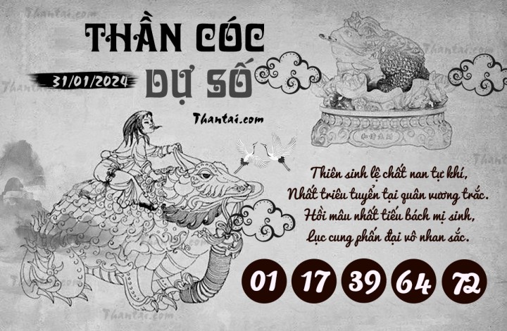 THẦN CÓC DỰ SỐ 16/01/2024