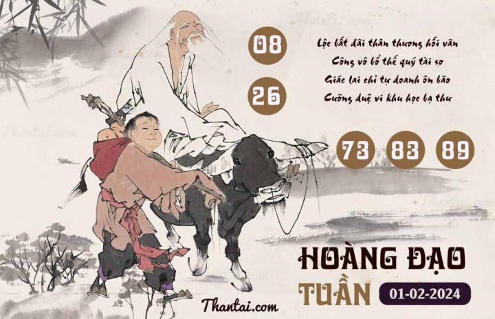 HOÀNG ĐẠO TUẦN 17/01/2024