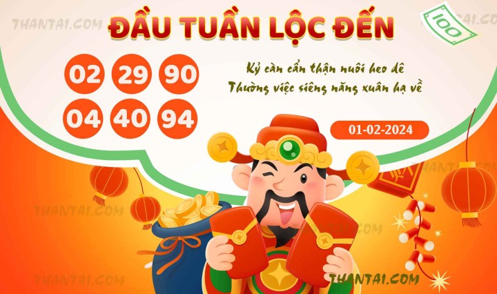 ĐẦU TUẦN LỘC ĐẾN 17/01/2024