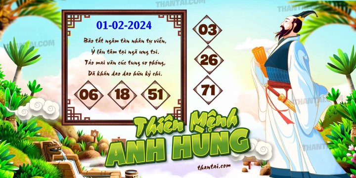 THIÊN MỆNH ANH HÙNG 17/01/2024