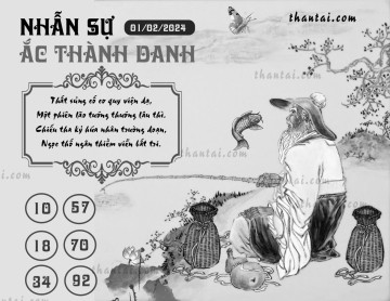 NHẪN SỰ ẮC THÀNH DANH 01/02/2024