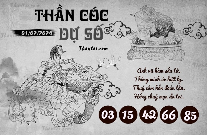 THẦN CÓC DỰ SỐ 17/01/2024