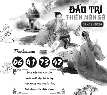 ĐẤU TRÍ THIÊN MÔN SỐ 01/02/2024