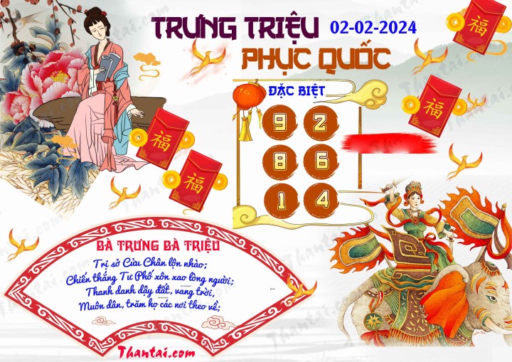 Trưng Triệu Phục Quốc 18/01/2024