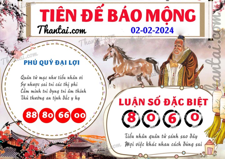 Tiên Đế Báo Mộng 18/01/2024