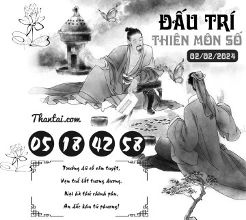 ĐẤU TRÍ THIÊN MÔN SỐ 02/02/2024