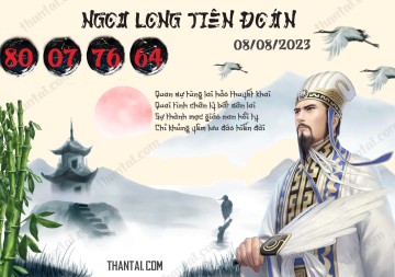 Ngọa Long Tiên Đoán 08/08/2023