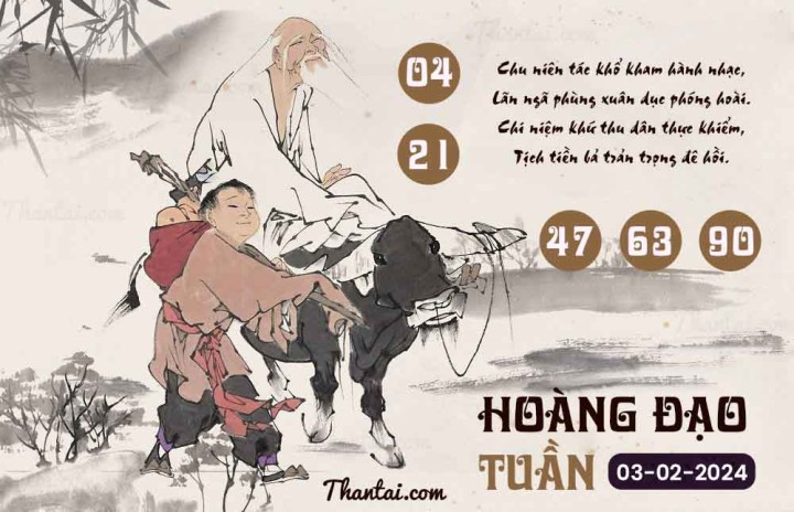 HOÀNG ĐẠO TUẦN 19/01/2024