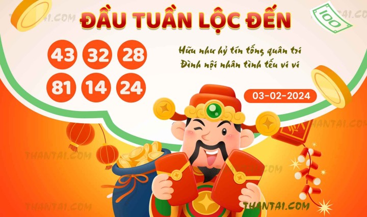ĐẦU TUẦN LỘC ĐẾN 19/01/2024
