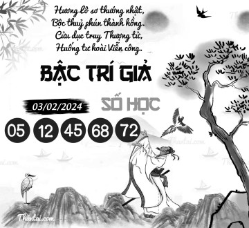 BẬC TRÍ GIẢ SỐ HỌC 03/02/2024