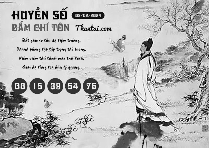 HUYỀN SỐ BẨM CHÍ TÔN 19/01/2024