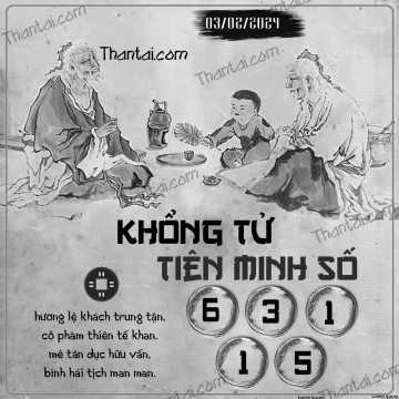 KHỔNG TỬ TIÊN MINH SỐ 03/02/2024