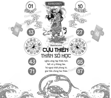 CỬU THIÊN THẦN SỐ HỌC 03/02/2024