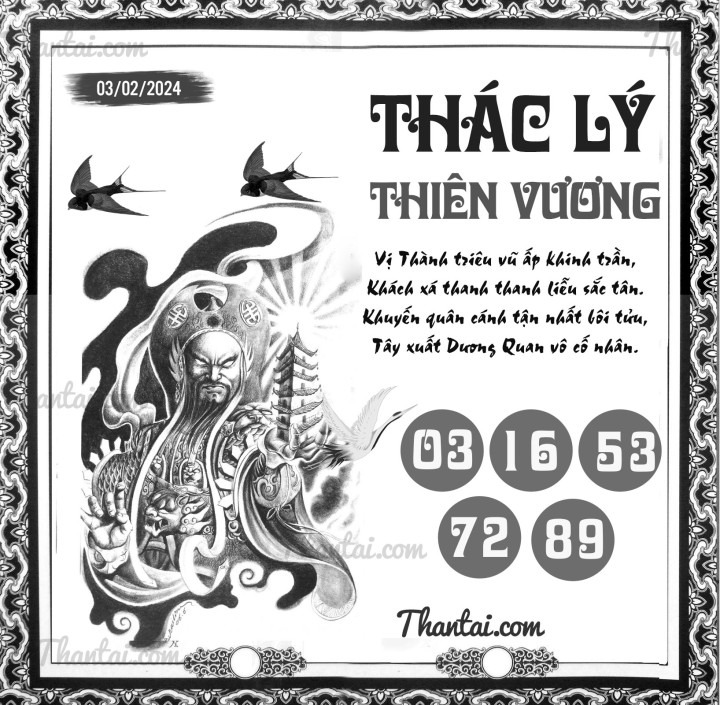 THÁC LÝ THIÊN VƯƠNG 19/01/2024