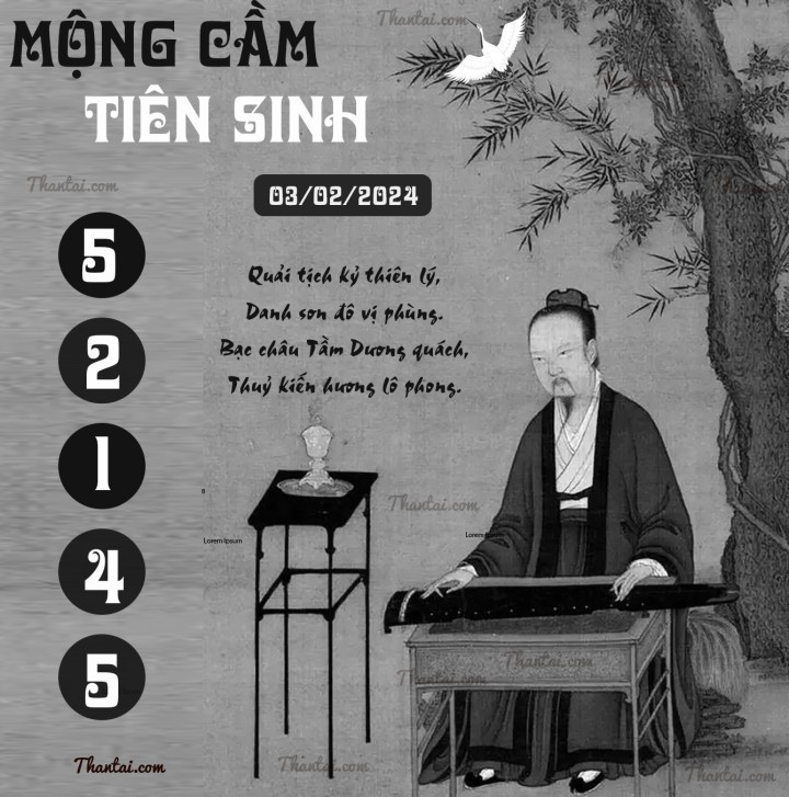 MỘNG CẦM TIÊN SINH 19/01/2024