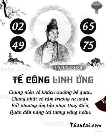 TẾ CÔNG LINH ỨNG 03/02/2024