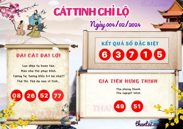 CÁT TINH CHỈ LỘ 04/02/2024