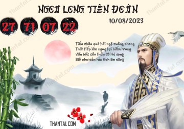 Ngọa Long Tiên Đoán 10/08/2023