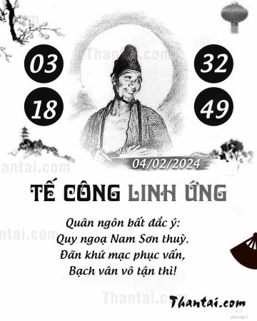 TẾ CÔNG LINH ỨNG 04/02/2024