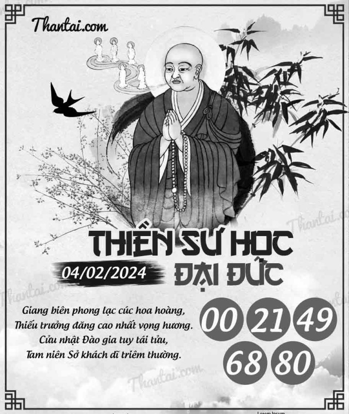 THIỀN SƯ HỌC ĐẠI ĐỨC 20/01/2024