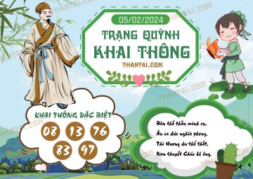 Trạng Quỳnh Khai Thông 05/02/2024