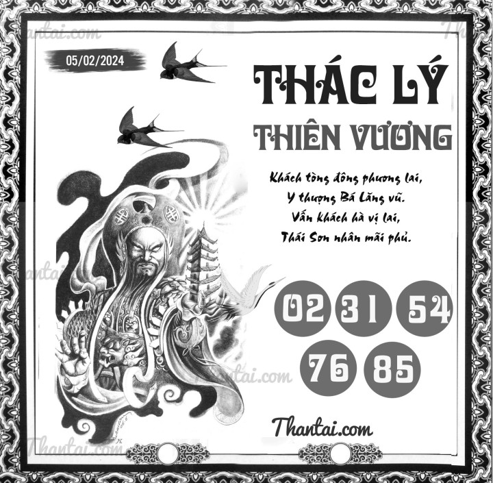 THÁC LÝ THIÊN VƯƠNG 21/01/2024