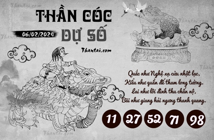 THẦN CÓC DỰ SỐ 22/01/2024