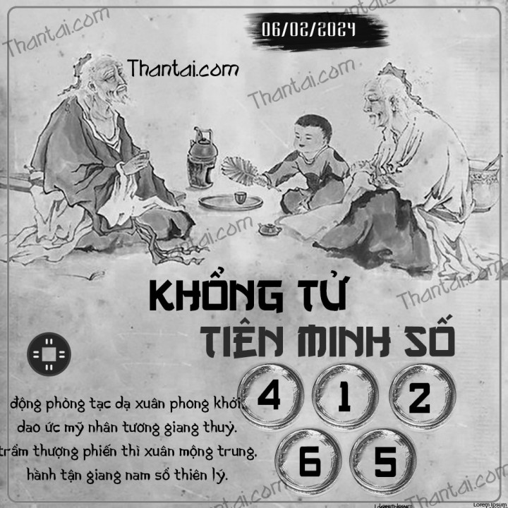 KHỔNG TỬ TIÊN MINH SỐ 22/01/2024