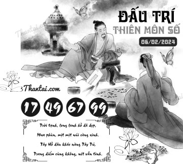ĐẤU TRÍ THIÊN MÔN SỐ 06/02/2024