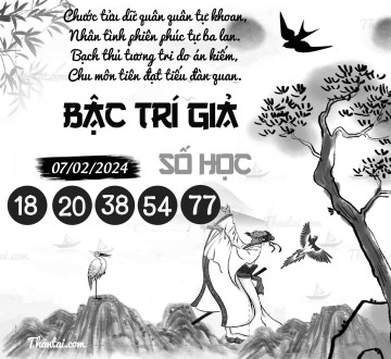 BẬC TRÍ GIẢ SỐ HỌC 07/02/2024