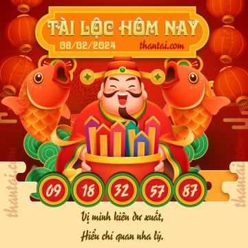 Tài Lộc Hôm Nay 08/02/2024