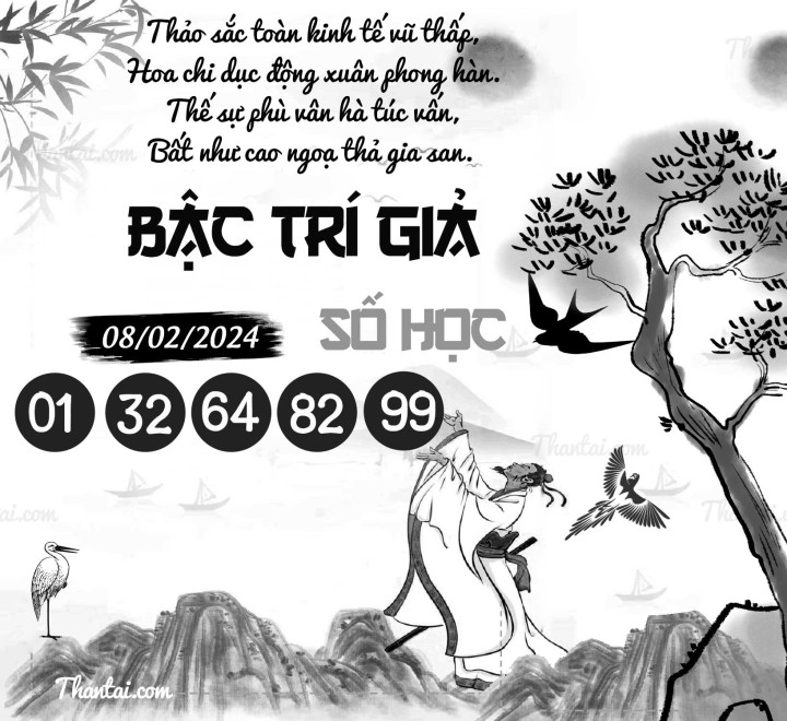 BẬC TRÍ GIẢ SỐ HỌC 24/01/2024