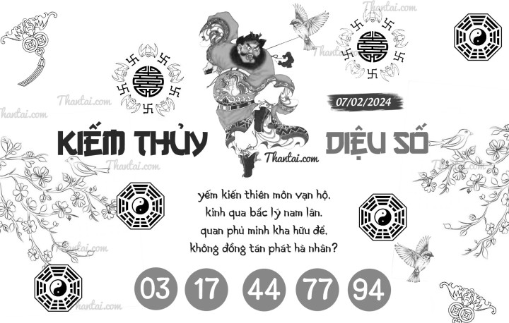 KIẾM THỦY DIỆU SỐ 24/01/2024