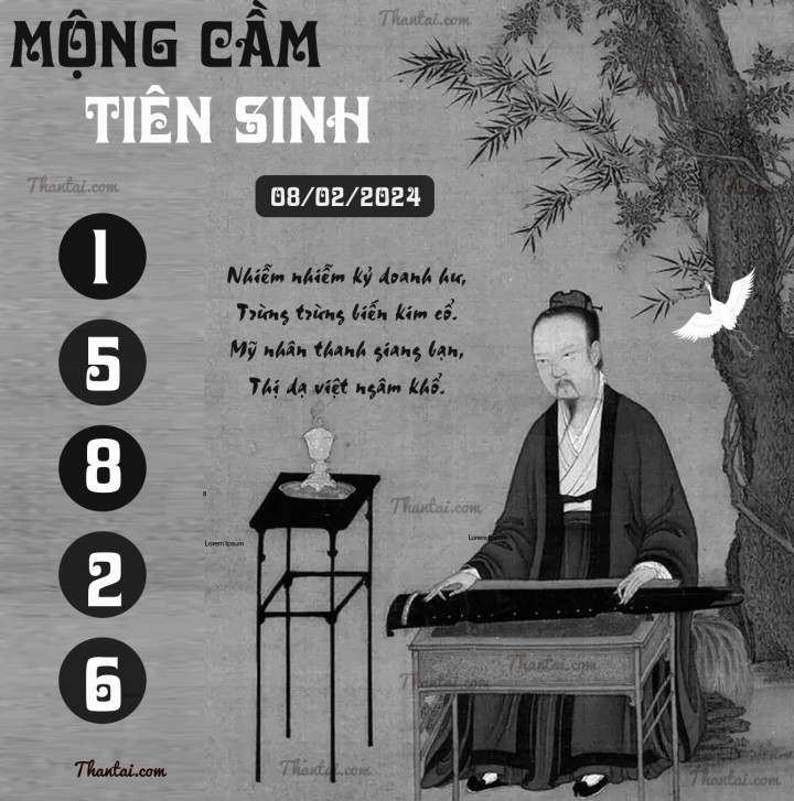 MỘNG CẦM TIÊN SINH 24/01/2024