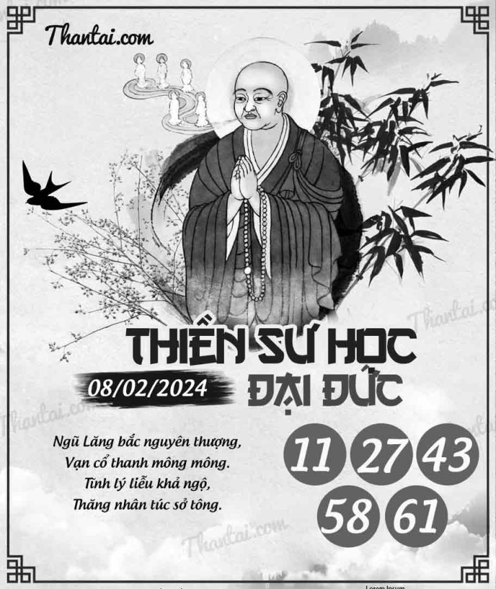 THIỀN SƯ HỌC ĐẠI ĐỨC 24/01/2024