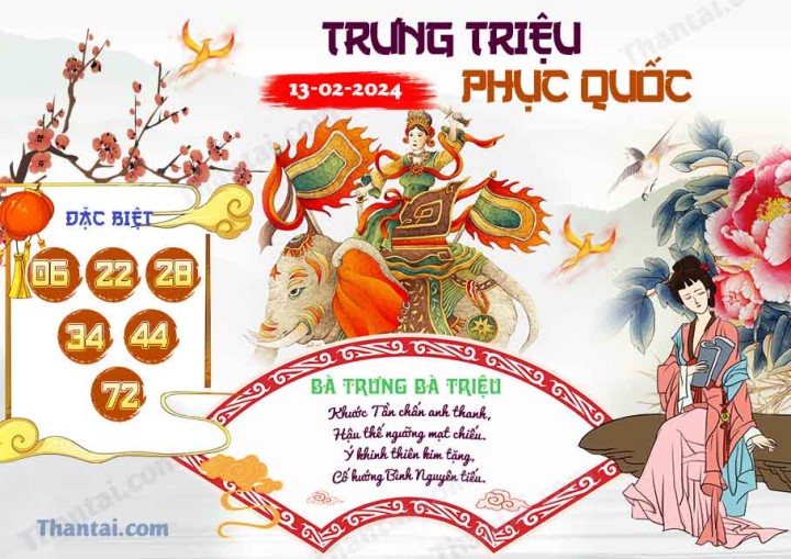 Trưng Triệu Phục Quốc 29/01/2024