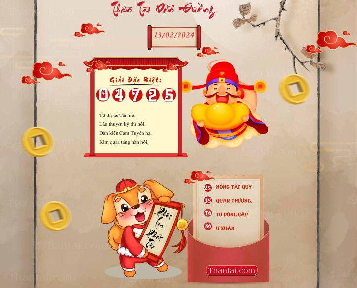 THẦN TÀI DẪN ĐƯỜNG 29/01/2024