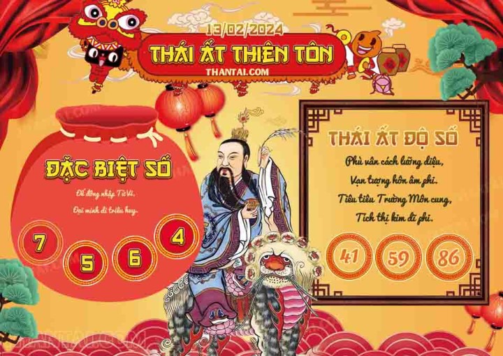 Thái Ất Thiên Tôn 29/01/2024
