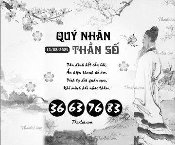 QUÝ NHÂN THẦN SỐ 13/02/2024