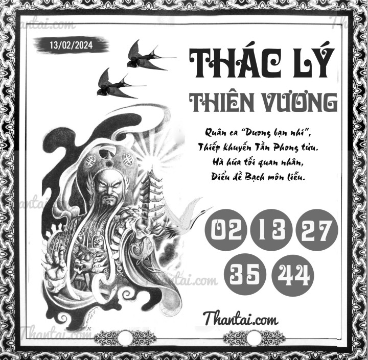 THÁC LÝ THIÊN VƯƠNG 29/01/2024