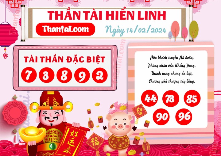 THẦN TÀI HIỂN LINH 30/01/2024