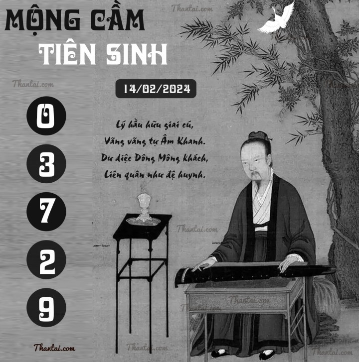 MỘNG CẦM TIÊN SINH 30/01/2024