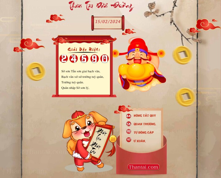 THẦN TÀI DẪN ĐƯỜNG 31/01/2024