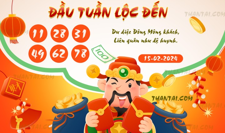 ĐẦU TUẦN LỘC ĐẾN 31/01/2024