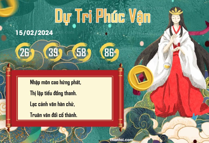 DỰ TRI PHÚC VẬN 31/01/2024