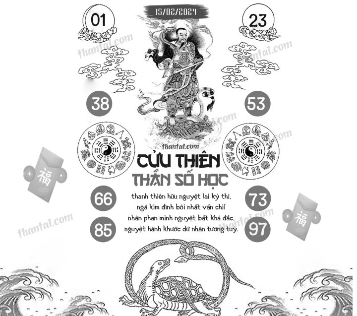 CỬU THIÊN THẦN SỐ HỌC 31/01/2024