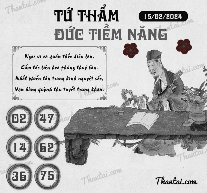 TỨ THẨM ĐỨC TIỀM NĂNG 31/01/2024