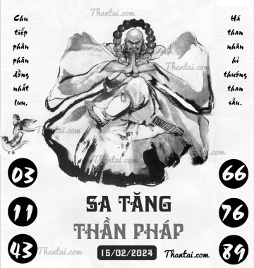 SA TĂNG THẦN PHÁP 15/02/2024