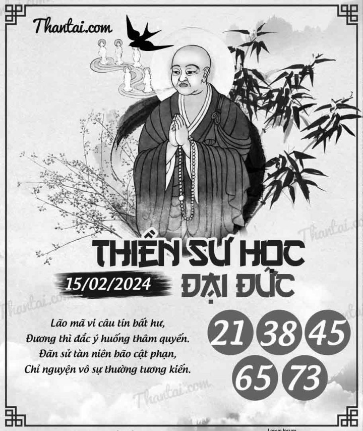 THIỀN SƯ HỌC ĐẠI ĐỨC 31/01/2024